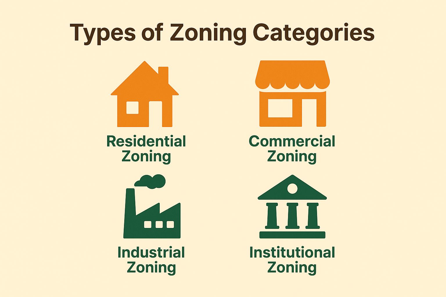 Types of Zoning Categories Types of Zoning Categories
