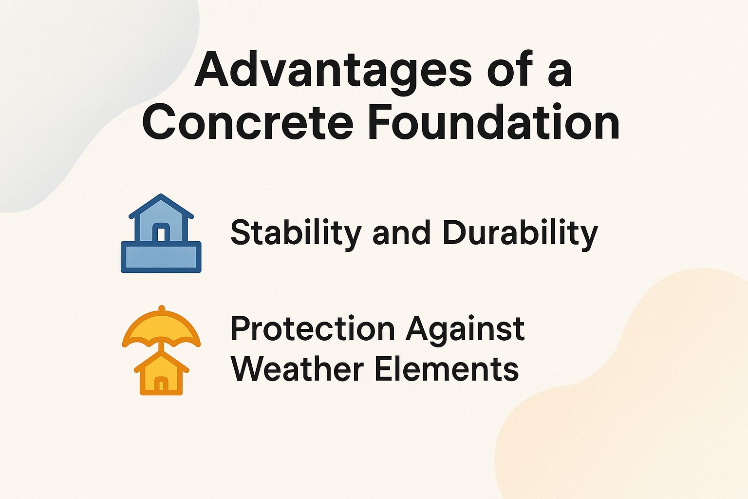 Advantages of a Concrete Foundation